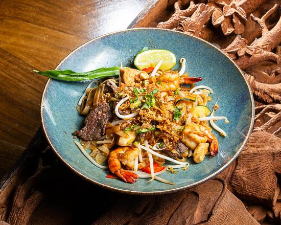 Pad Thaï Gourmand Mixte Bœuf Poulet Crevettes